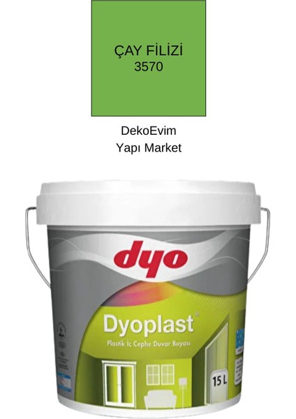 plast Plastik Iç Cephe Duvar B. Çay Filizi 15 Lt.