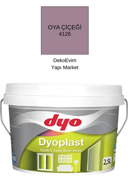 plast Plastik Iç Cephe Duvar B. Oya Çiçeği 2,5 Lt.