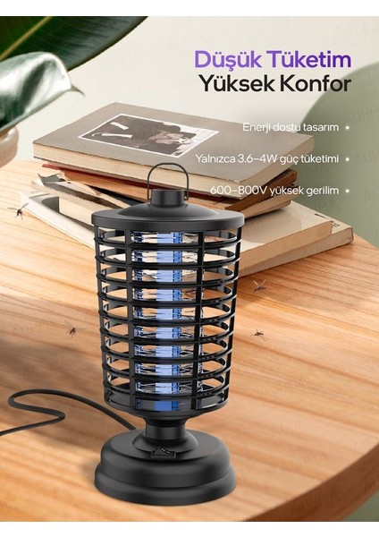 Ergonomik 3.6-4W 110-220V Askılı Sessiz Kokusuz Uv Işık Elektrikli Sinek Tuzağı Sivrisinek Kovucu