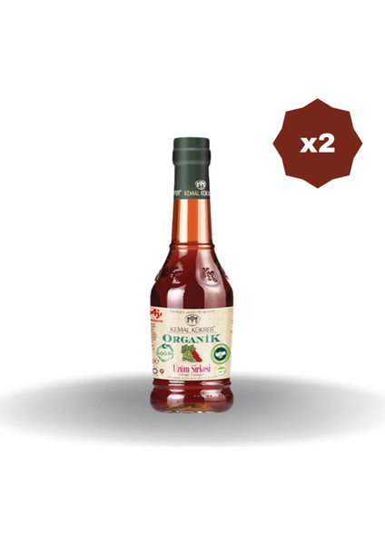 Üzüm Sirkesi 500 ml Cam - (2 Adet)
