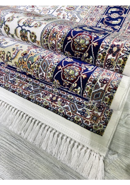 Kaşmiran , Osmalı Melodi Ipeksi Yün Tuşeli Triko Akrilik Saraylı Oturma Odası ve Salon Halısı