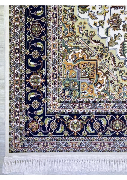 Kaşmiran , Osmalı Melodi Ipeksi Yün Tuşeli Triko Akrilik Saraylı Oturma Odası ve Salon Halısı