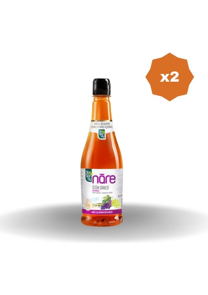 Nare Pet Üzüm Sirkesi 500 ml - (2 Adet)