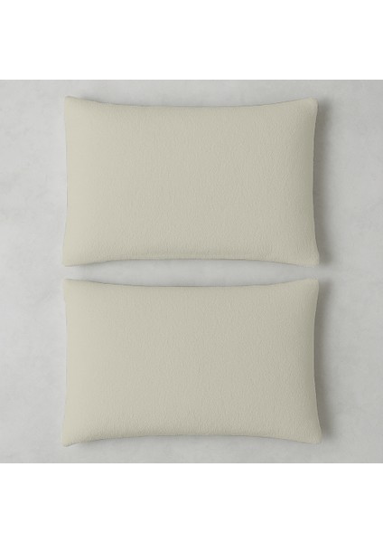 | 2'li Havlu Dokulu Yastık Kılıfı Seti | 50 x 70 | Fermuarlı | Yumuşak Terry Kumaş