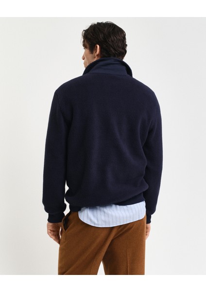Erkek Lacivert Regular Fit Yarım Fermuarlı Logolu Sweatshirt 2015094.433 fiyatları