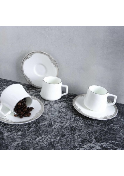 Versaılles Platın Double Kahve Fıncanı 6+6