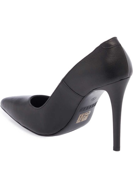 Siyah Hakiki Deri Kadın Stiletto - K24I1AY67482-A23