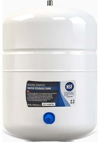 Antibakteriyel Çelik Su Arıtma Tankı – 8 Litre (2.2 Galon) | Nsf Onaylı | Tüm Cihazlarla Uyumlu