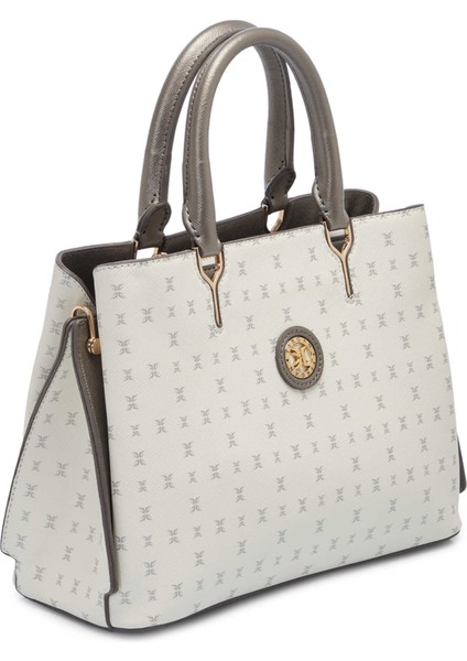 Bej Print Kadın El Çantası - S25y1pr09162-U4a