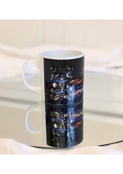 Space Roket Tasarımlı Kupa