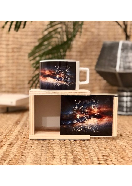 Space Roket Tasarımlı Kutulu Kupa