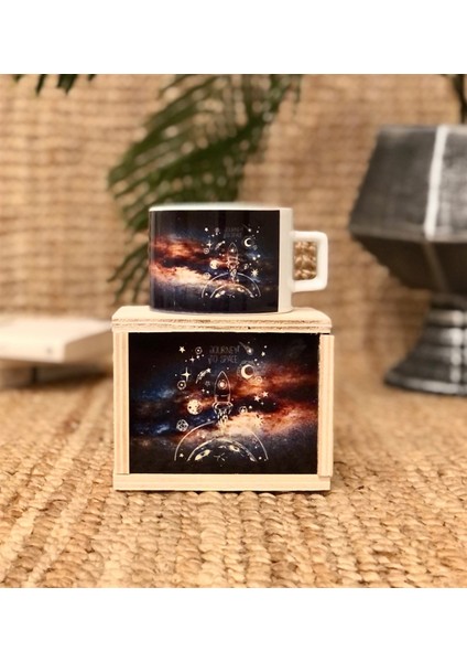 Space Roket Tasarımlı Kutulu Kupa