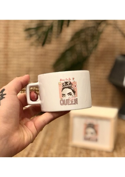Pink Queen Tasarımlı Kutulu Kupa modelleri