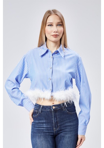 Kısa Çizgili Gömlek