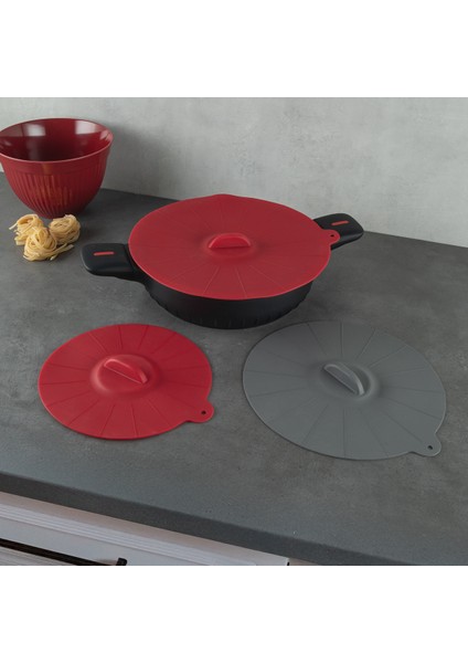 Dailytools Silikon Tencere Kapak Seti 22-26-20 cm
