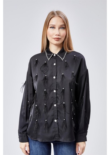 Ötriş Saçaklı Gömlek