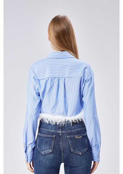 Kısa Çizgili Gömlek fırsatları