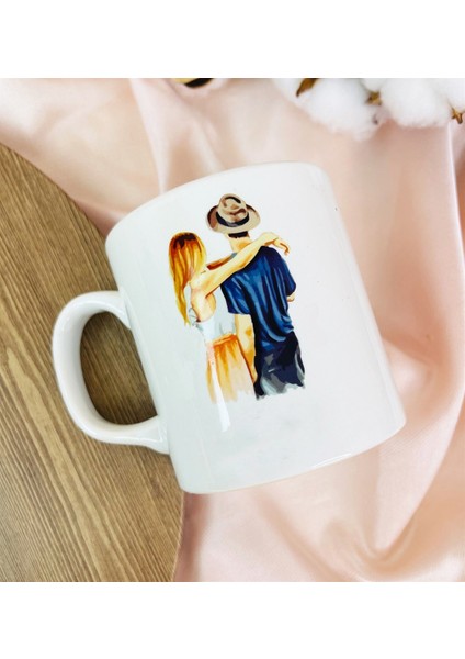 Karikatür Aşıklar Tasarımlı Kupa Bardak fiyatları