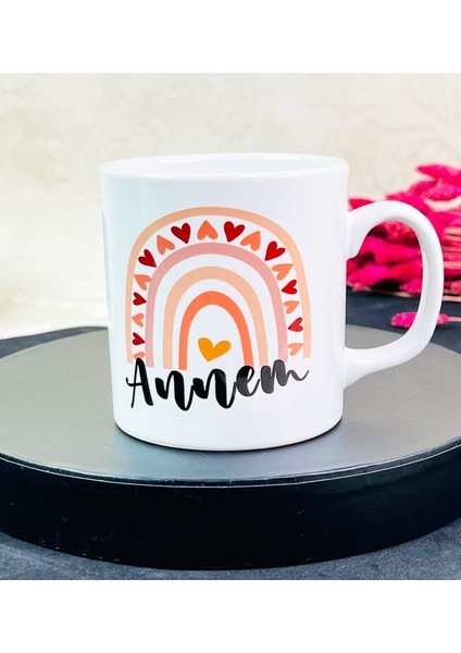 Gökkuşağı Annem Tasarımlı Kupa Bardak fiyatları