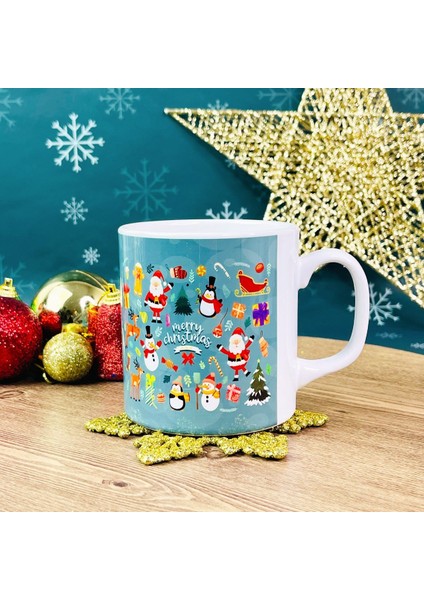 Mutlu Noeller Yılbaşı Tasarımlı Kupa