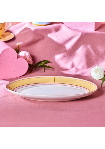 Talya Kayık Tabak 30 cm Sarı