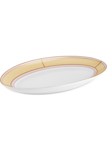 Talya Kayık Tabak 30 cm Sarı