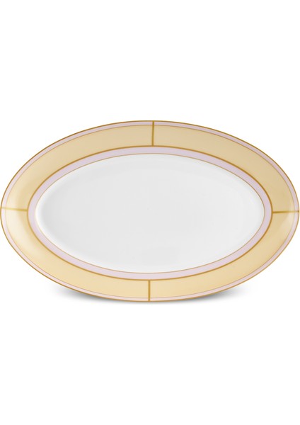 Talya Kayık Tabak 30 cm Sarı