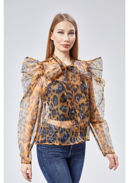 Leopar Desenli Gömlek modelleri