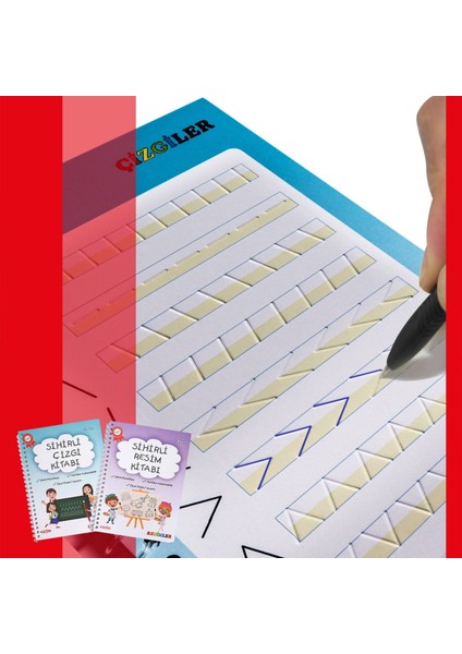 Eso Sihirliçizgi ve Resim Kitabı - Eğitici ve Eğlenceli Aktivite Kitabı - Oluklu- (3-7 Yaş ) fırsatları