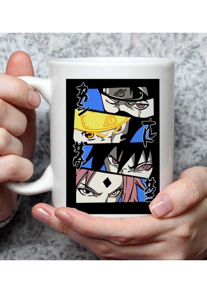 Naruto Akatsuki Anime Tasarımlı Kupa Bardak