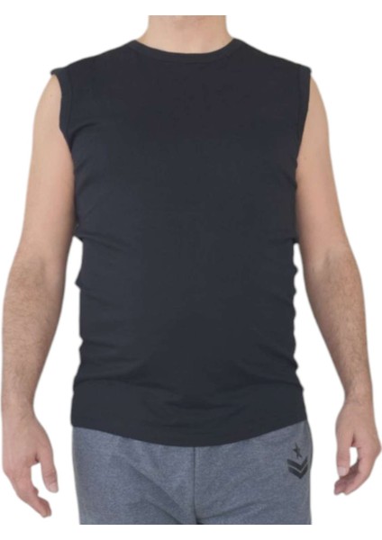 T-Shirt Şık %100 Pamuk Yumusak Nefes Alan Premium Esnek Kumaş Kolsuz modelleri