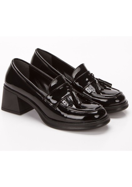 Kadın Topuklu Loafer Ayakkabı 4052