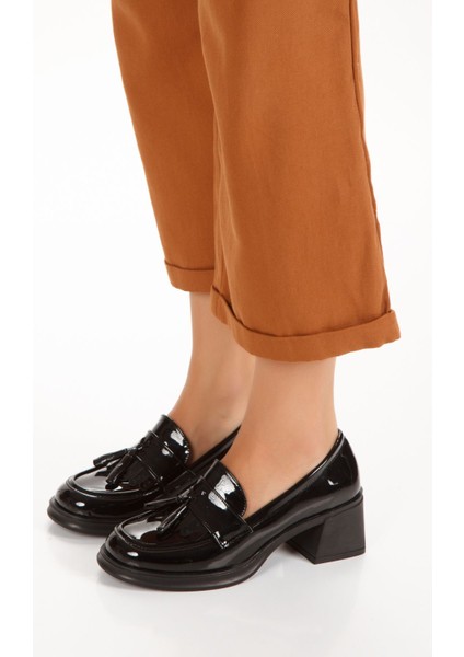 Kadın Topuklu Loafer Ayakkabı 4052 fırsatları