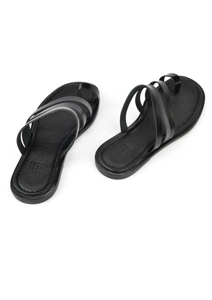 , Kadın Hakiki Deri Terlik 1511010Z1018 Siyah modelleri