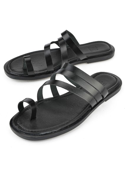 , Kadın Hakiki Deri Terlik 1511010Z1018 Siyah indirimleri