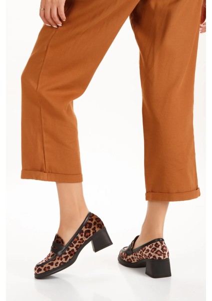 Kadın Topuklu Loafer Ayakkabı 4052