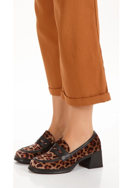 Kadın Topuklu Loafer Ayakkabı 4052 fırsatları