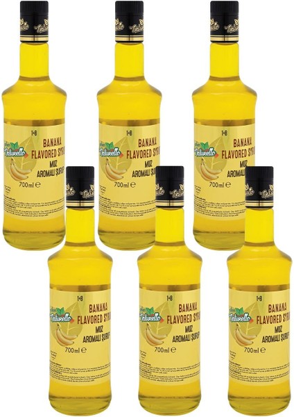 Naturello Muz Aromalı Şurup 700 ml x 6lı Koli