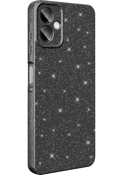 Samsung Galaxy A06 Uyumlu Kılıf Koton Simli Siyah