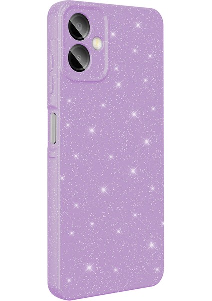 Samsung Galaxy A06 Uyumlu Kılıf Koton Simli Pembe