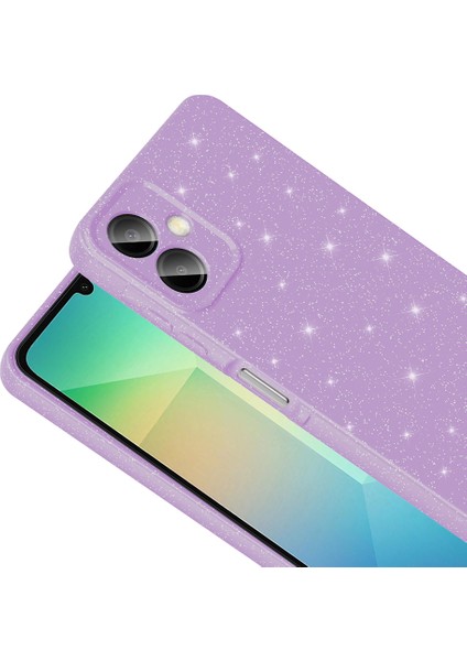 Samsung Galaxy A06 Uyumlu Kılıf Koton Simli Pembe
