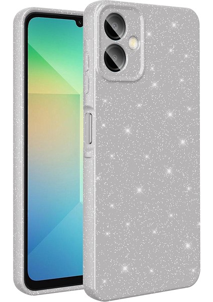 Samsung Galaxy A06 Uyumlu Kılıf Koton Simli Gri