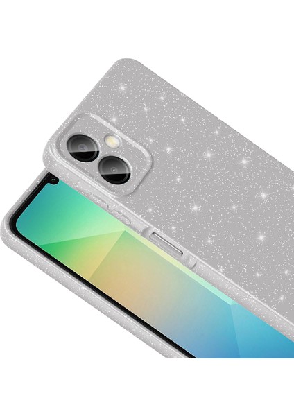 Samsung Galaxy A06 Uyumlu Kılıf Koton Simli Gri