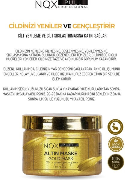 Altın Maske Gold Soyulabilen Collagen B5 Vitamin Gençlik Maskesi 150 ml