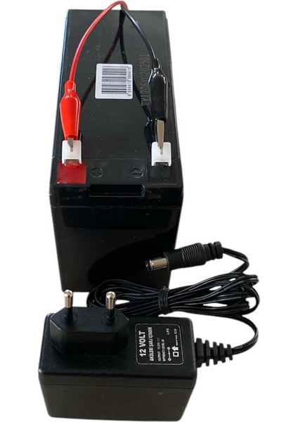 12 Volt Babyhope 4040 Bugo Bugatti Uzaktan Kumandalı Akülü Çocuk Arabası Için Akü ve Şarj Adaptörü