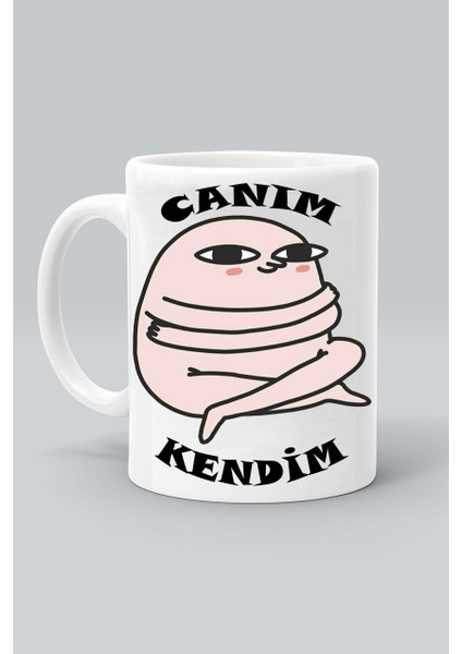 Canım Kendim Baskılı Beyaz Kupa Bardak