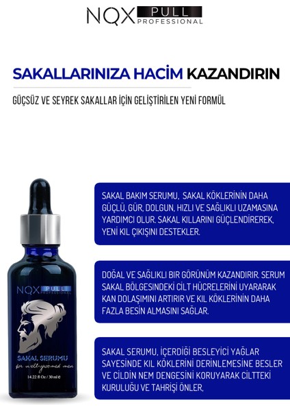 Sakal Güclendirici Dolgunlaştırıcı ve Canlandırıcı Sakal Serumu 50 ml