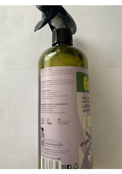 Ecoclean Nordıc Çok Amaçlı Temizleyici ( Lavanta ) 750 ml