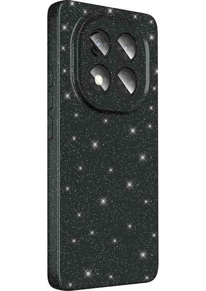 Xiaomi Poco X7 Uyumlu Kılıf Koton Simli Siyah