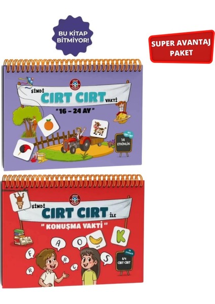 16-24 Ay Cırt Cırt ve Cırt Cırt ile Konuşma Vakti Etkinlik Seti